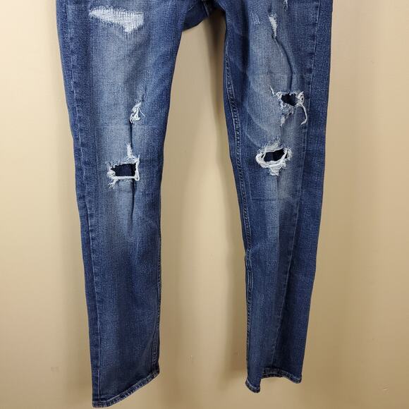 Old Navy Distressed Slim Jeans Built-in Flex Size 29x30 - Picture 2 of 9